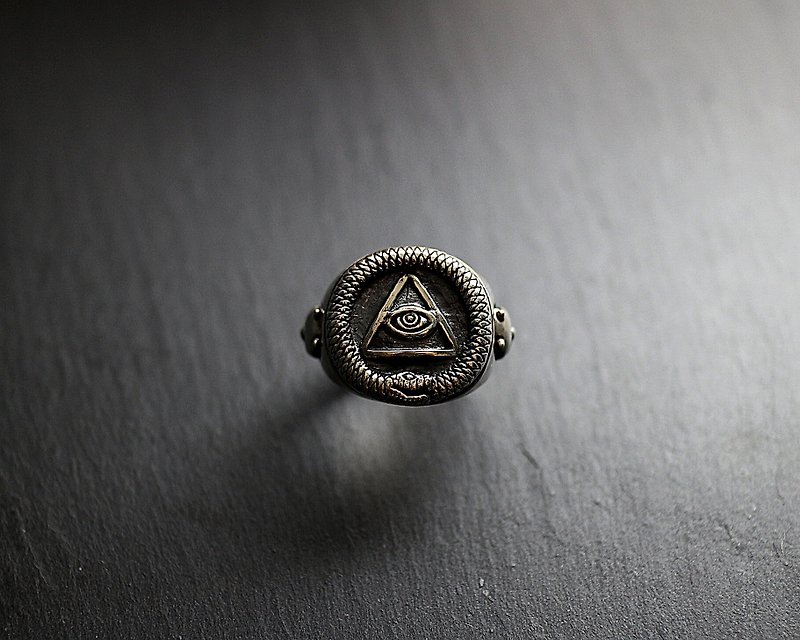 Eternal oo infinite ouroboros ring in sterling silver - แหวนทั่วไป - โลหะ 