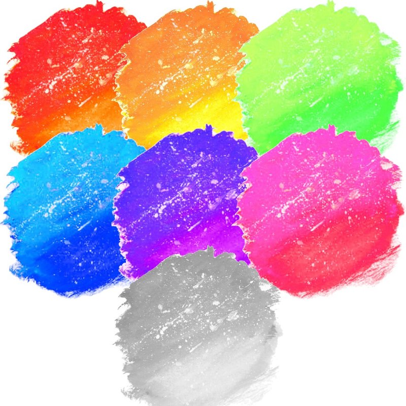 Watercolor background PET sticker (nanass) - 貼紙 - 紙 多色