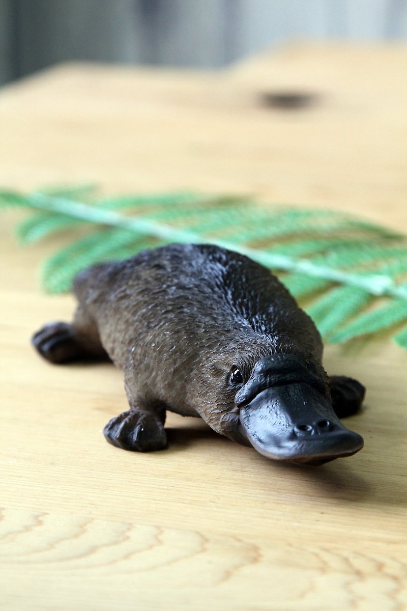 日本Magnets擬真動物系列 可愛家飾鴨嘴獸造型存錢筒 - 錢罌 - 樹脂 黑色