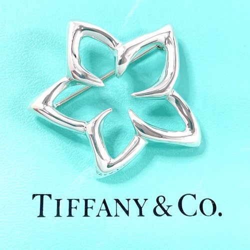 Tiffany & Co. シルバーブローチ オリジナルポーチ付き 日本直送 中古美品】ティファニー TIFFANY&Co. ブローチ ピン