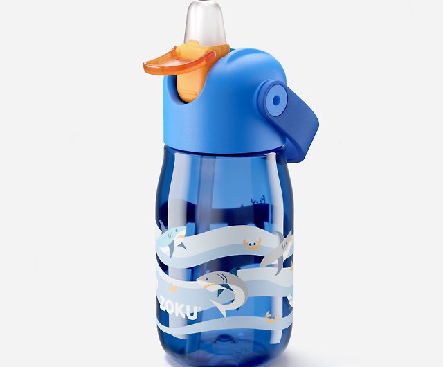 ZOKU Kids Flip Straw Bottle 400ml - Blue Shark Straw Cleaning Brush  Included - Shop HBF Store Pitchers - Pinkoi