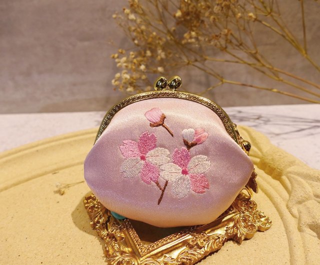 Pink gold Japanese on sale purse