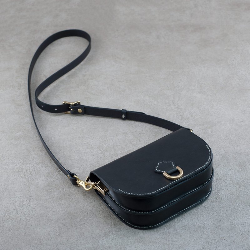 Genuine Leather Waist Bag - Messenger Bags & Sling Bags - Genuine Leather Black
