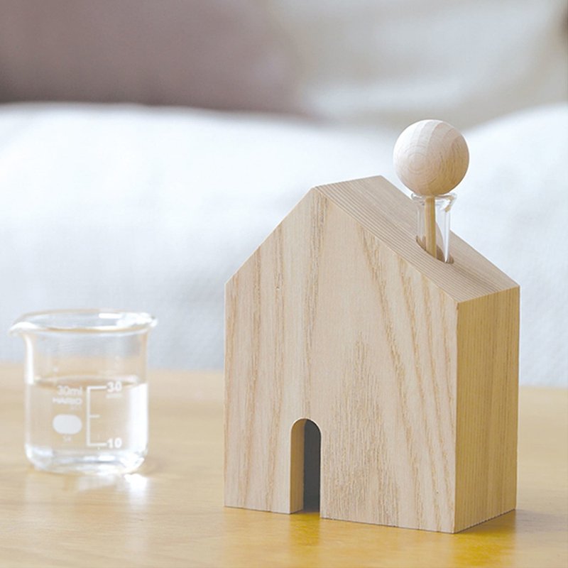 Wood House Essential Oil Aromatic Device - น้ำหอม - ไม้ สีกากี