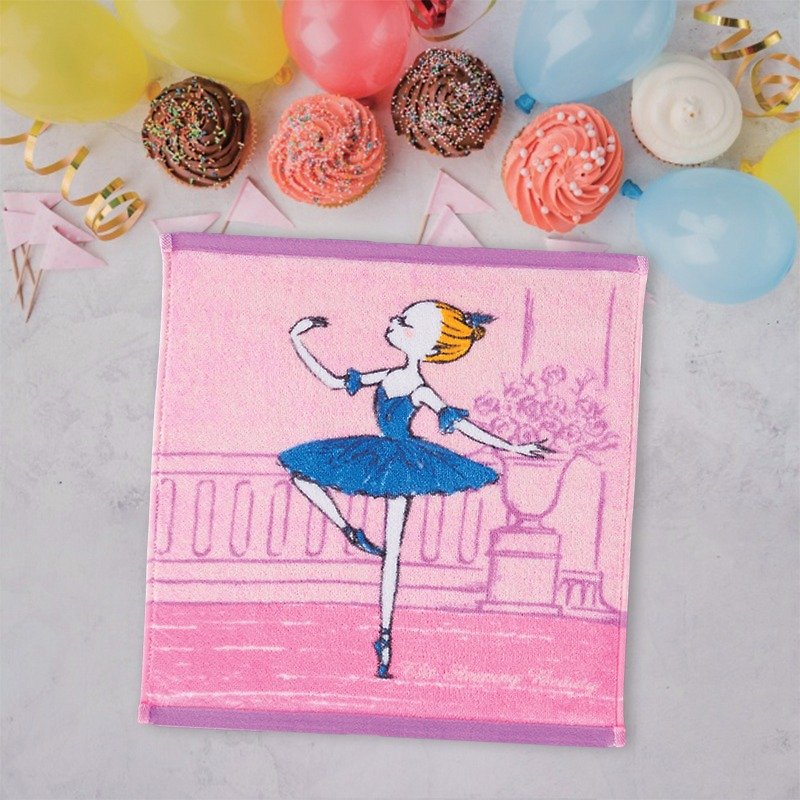 Yizike Ballet | Sleeping Beauty Princess Aurora Ballet Square Scarf - Towels - Cotton & Hemp Pink