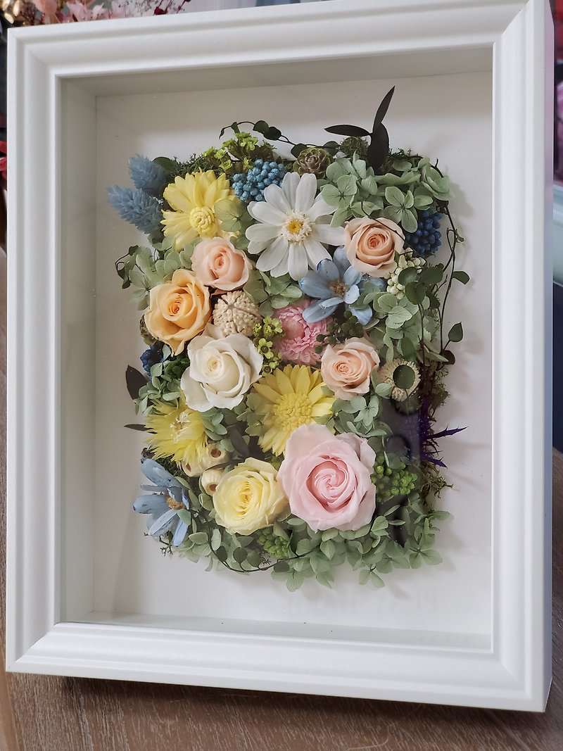 [Eternal Flower Stereo Frame: Dream Garden] Space Layout/Opening/New Home Gift/Frame