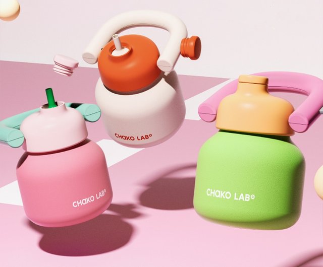 CHAKO LAB Kettle 水筒 ピンク 新色】LINLIN KETTLE 1000ml 強力保温・保冷ストローボトル