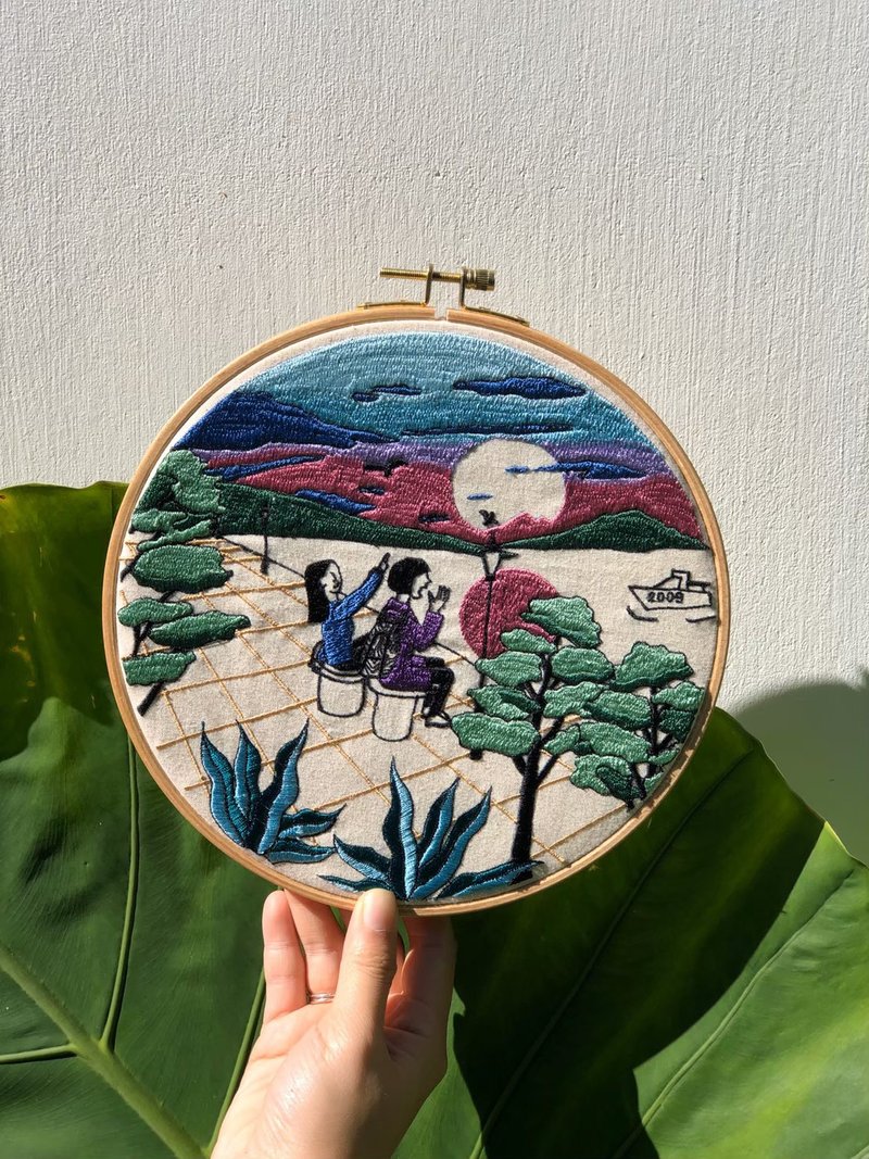 那年的我們-客製化刺繡21X21cm - 其他 - 棉．麻 