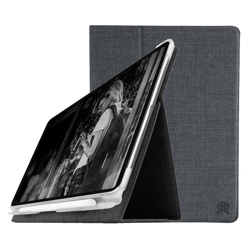 STM Atlas iPad Pro 11吋 (第一代) 高質感翻蓋平板保護殼 (碳灰) - 平板/電腦保護殼/保護貼 - 塑膠 灰色