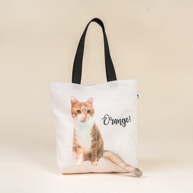 Customized pet tote bag / make the cutest bag with pet photos - หมอน - เส้นใยสังเคราะห์ 