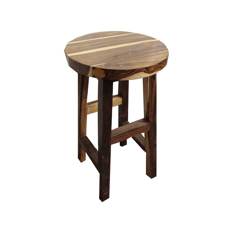【吉迪市100%胡桃木家具】EFACH-23B 胡桃木原木吧台椅 - 椅子/沙發 - 木頭 