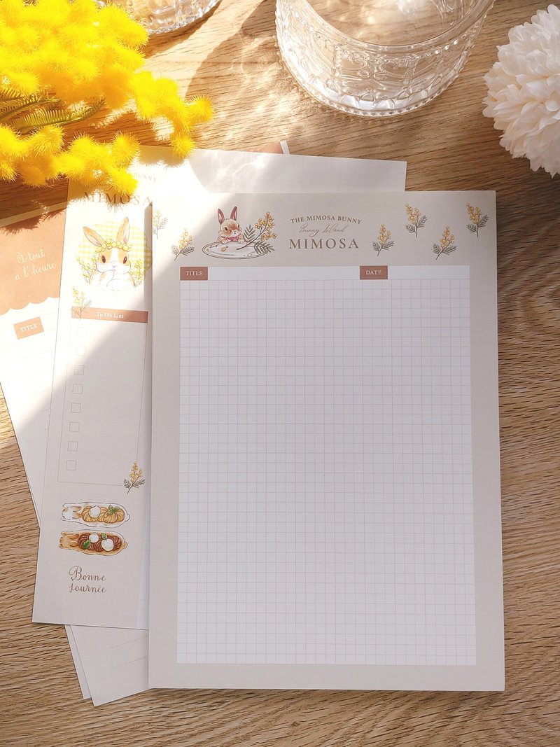 French sweet rabbit pat on paper - Sticky Notes & Notepads - Paper 