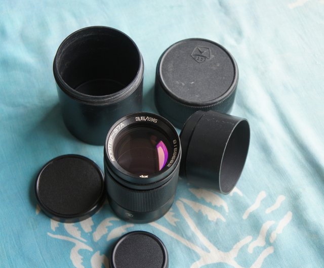 JUPITER-37A 135mm f/3.5 レンズ M42 ZENIT、PENTAX、または BESSAFLEX 用 - ショップ  ussrvintagecameras カメラ - Pinkoi
