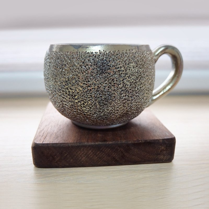 手工燒製。流光班駁柴燒陶瓷馬克杯 - 茶壺/茶杯/茶具 - 瓷 