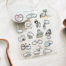 透明なステッカー / 犬の雲の毎日