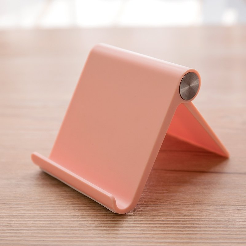 Mobile phone / tablet desktop multi-angle bracket - 漾 color powder - Phone Stands & Dust Plugs - Plastic Pink