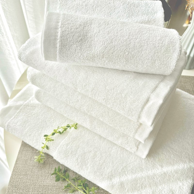 Made in MIT, hotel thick extended bath towel 100% cotton hotel white - อุปกรณ์ห้องน้ำ - ผ้าฝ้าย/ผ้าลินิน 
