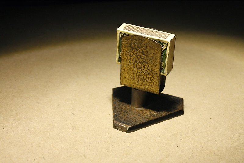 購自荷蘭 20 世紀中後時期老件 銅製火柴盒收藏夾 - 收納箱/收納用品 - 銅/黃銅 金色