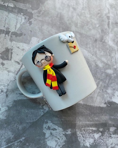 Art_Molds Harry Potter mug, gryffindor Magic tea mug, character gift