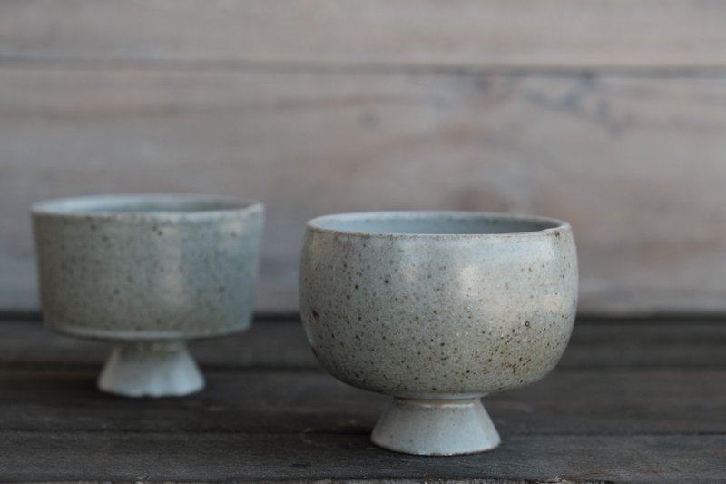 小陪 小胖子 青瓷陶杯組 - 生活食器  陶器 茶杯 陶杯組 2入組 情 - 茶壺/茶杯/茶具 - 陶 灰色