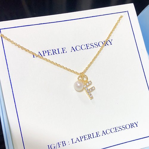 LaPerle Accessory 客製 英文字母 手鏈 手鍊 婚禮小物 姊妹禮物 生日禮物 珍珠