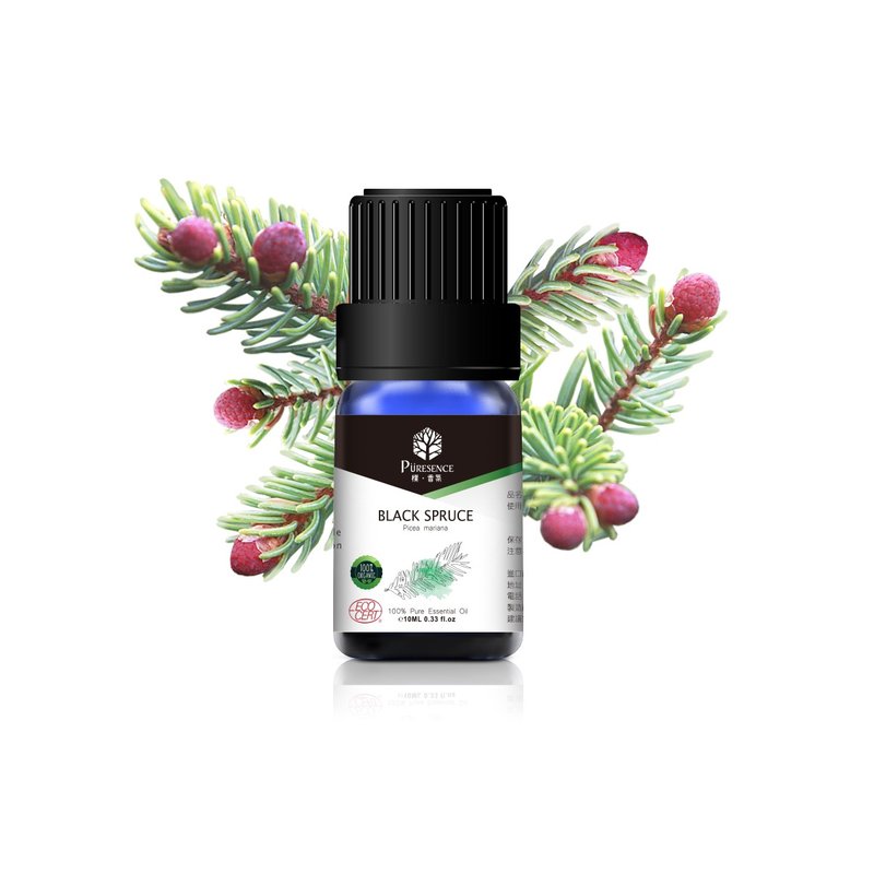 樸香氛PÜRESENCE有機黑雲杉精油(Black Spruce)10ml - 香氛/精油/擴香 - 精油 咖啡色