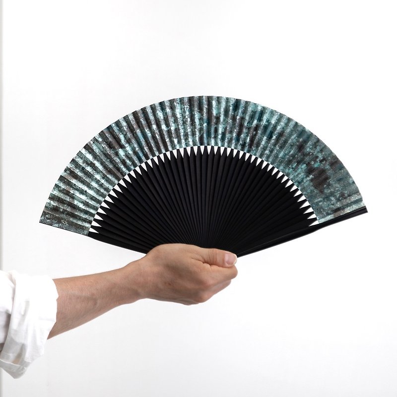 Kyo-sensu Foil Color #S3 - พัด - กระดาษ สีน้ำเงิน