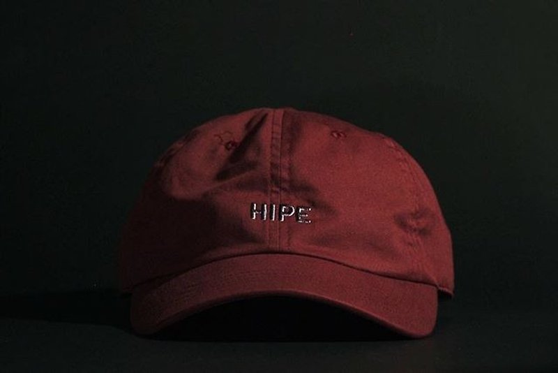 red short visor cap - หมวก - ผ้าฝ้าย/ผ้าลินิน สีแดง