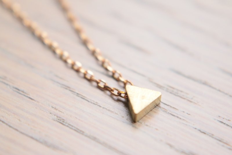 <☞ HAND IN HAND ☜> Brass - think brass necklace (0837) - Necklaces - Other Metals Gold