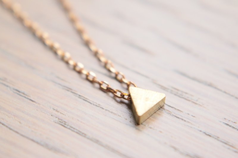 <☞ HAND IN HAND ☜> Brass - think brass necklace (0837) - สร้อยคอ - โลหะ สีทอง