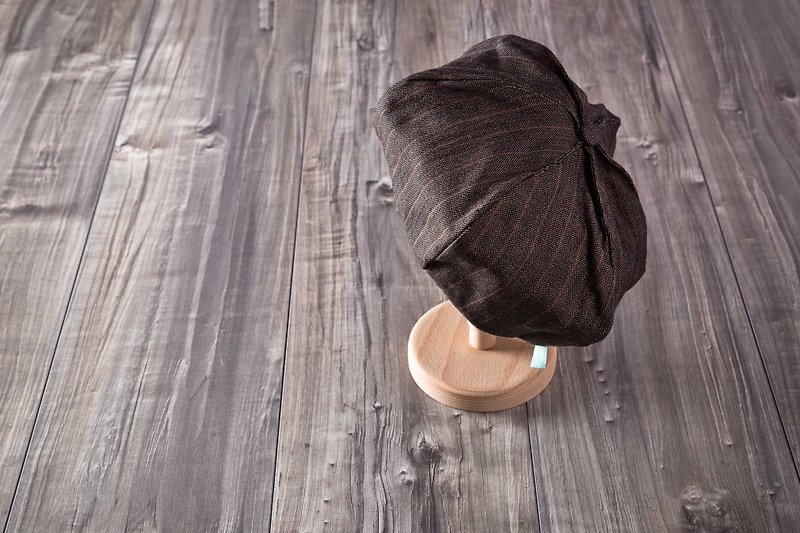 dip_六角毛呢畫家貝蕾帽 - 帽子 - 其他材質 黑色
