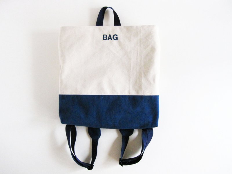 Backpacks -BAG Fang Fang (embroidery section to change introduces a note) - กระเป๋าเป้สะพายหลัง - วัสดุอื่นๆ สีน้ำเงิน