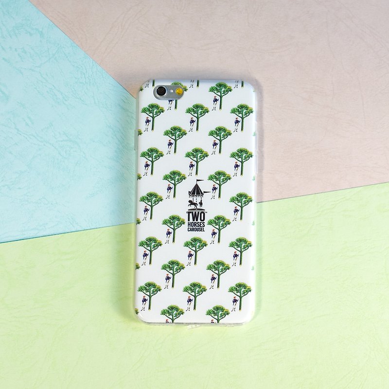 Man and The Whispering Tree - iPhone Case/ soft - Phone Cases - Rubber Green