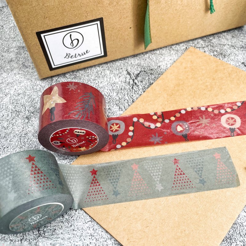 [Seasonal Sale] [Betrue] Original design paper tape made of Japanese Japanese paper, 3 cm wide - มาสกิ้งเทป - กระดาษ 