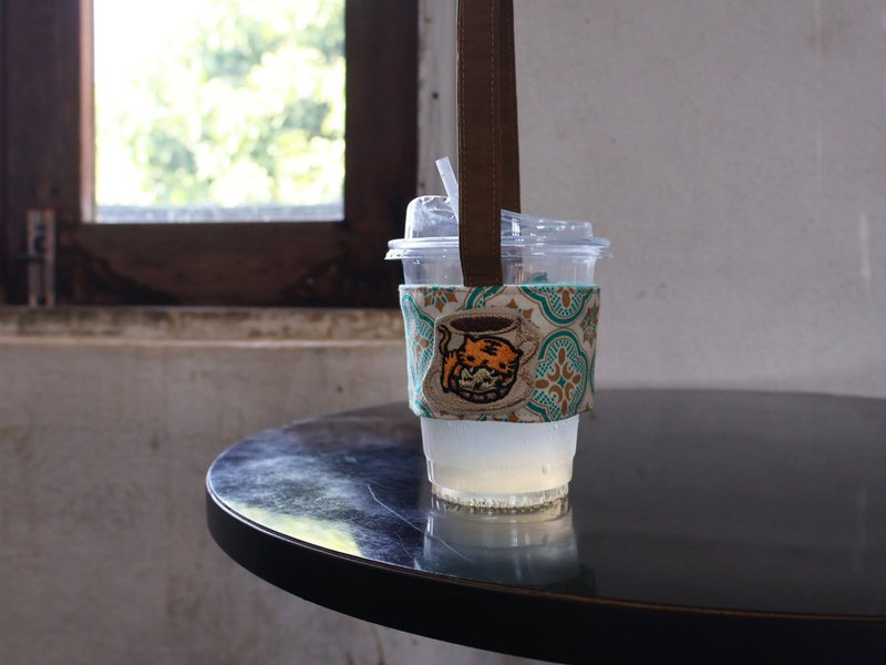 【Cup holder】吊飾造型杯套 - 飲料提袋/杯套/杯袋 - 棉．麻 多色