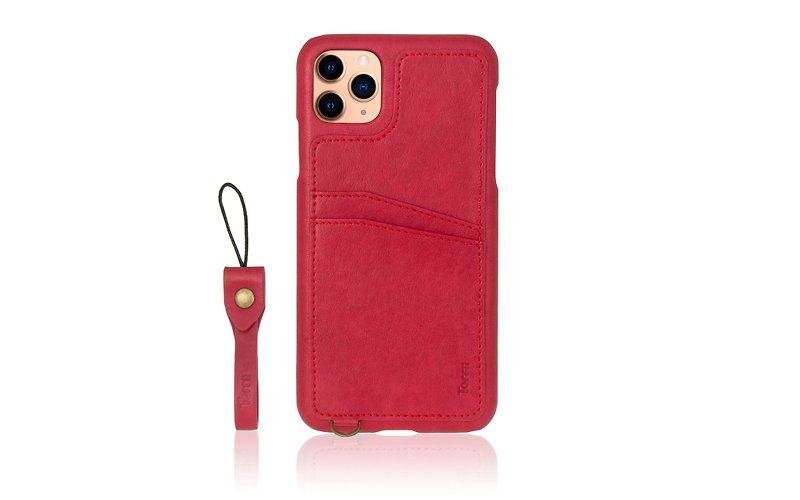 Torrii Koala PU iPhone 11 Pro Max Protective Case (Red) - ที่ชาร์จไร้สาย - หนังเทียม 