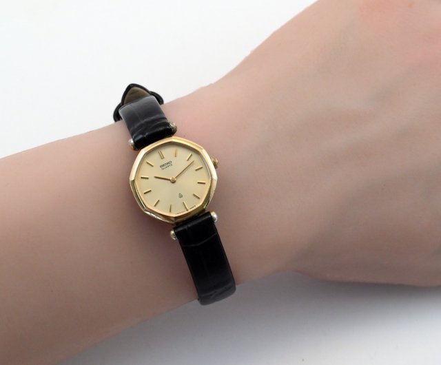 SEIKO アンティーク オクタゴン ゴールドカラー レディースウォッチ SEIKO アンティーク オクタゴン ゴールドカラー レディース