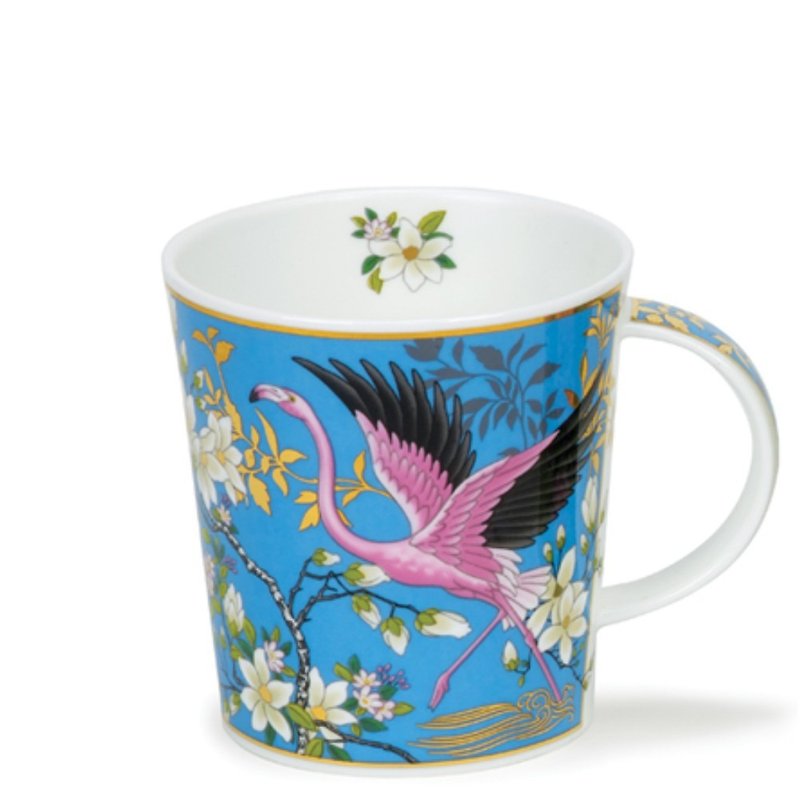 【100% Made in England】Oriental Bone China Mug - Crane - Mugs - Porcelain 
