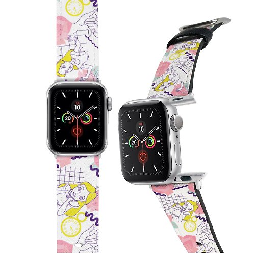 i-Smart 迪士尼 Disney-Apple Watch錶帶-皮革系列-愛麗絲 Alice
