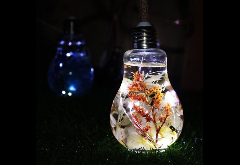 最も美しい華やかな部門の常夜灯-世界で唯一の心温まるイエローホワイトの特許台湾のデザイナーオリジナルの手作りのカスタム - 照明・ランプ - ガラス イエロー
