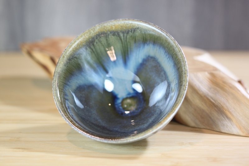 【母親節禮物】120ml 天目釉 柴燒茶杯 鶯歌名家葉敏祥手工作品 - 杯子 - 瓷 