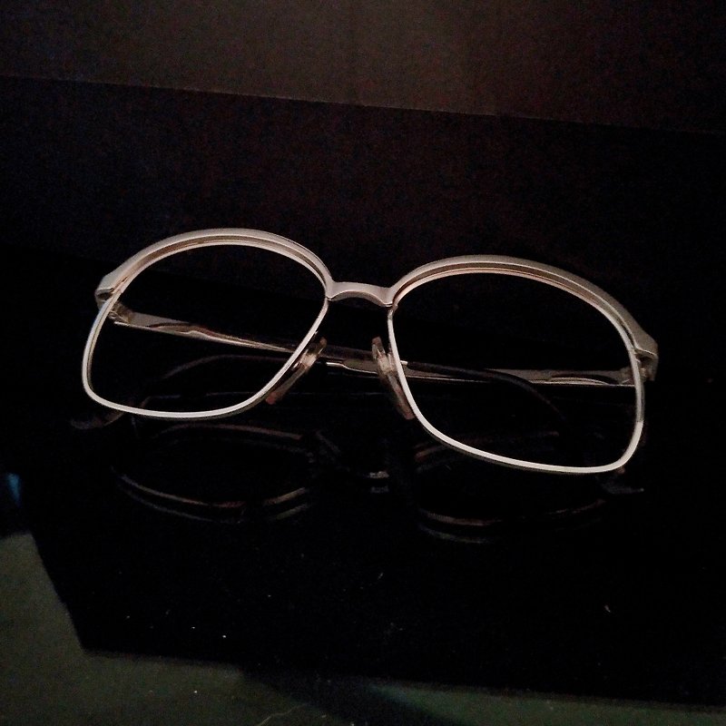 Monroe Optical Shop / Germany 70's Antique Eyeglasses Frame M15 vintage - กรอบแว่นตา - เครื่องประดับ สีทอง