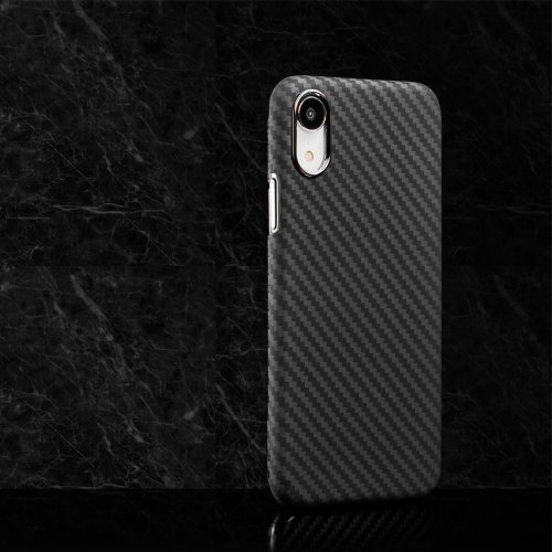 MON CARBONE 【Apple新品】經典款防彈纖維保護殼 iPhone XR 消光黑 優惠中