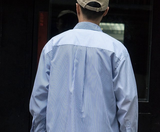 SHIRTS New Chinese retro button long-sleeved shirt stitching