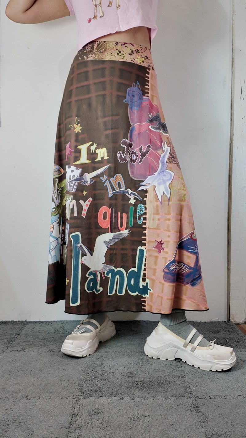 HOCODILE - MAXI SKIRT - 裙子/長裙 - 聚酯纖維 多色