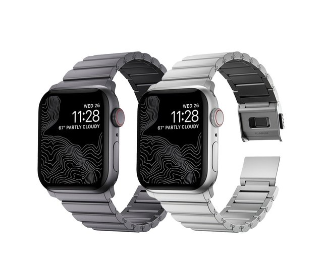 US NOMAD】Apple Watch 超軽量アルミメタルストラップ-49/45/44/42mm