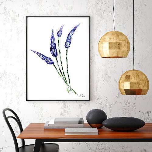 ArtGil Lavender Flower, Orignal Painting, Floral Painting, Flower Art, Blossom Decor