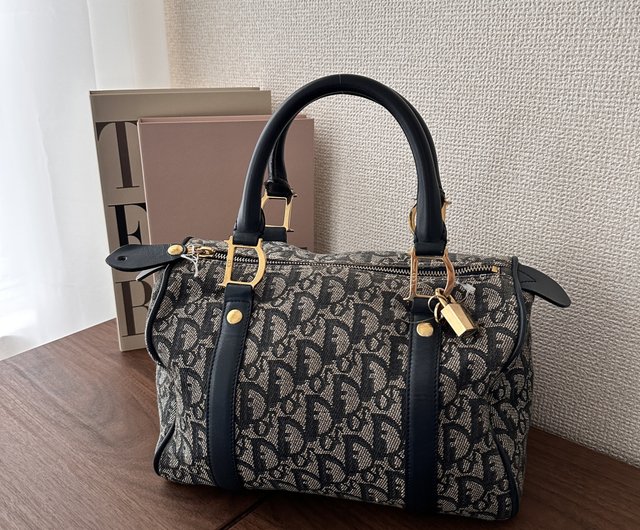 Christian Dior ディオール トロッター柄 キャンバス ミニボストン