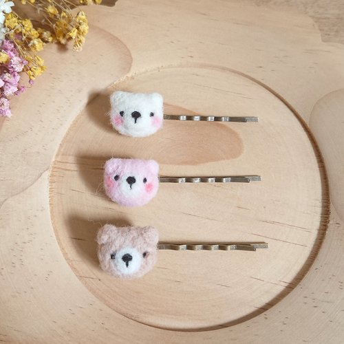 ono　クリップペット　羊毛フェルト 小動物ヘアクリップ、羊毛フェルトヘアクリップ各種、ワンピース