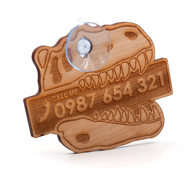 Taiwan Hinoki Pro Parking Card-Dinosaur Bone Type | Take a pause and leave a phone number to contact - Other - Wood Gold